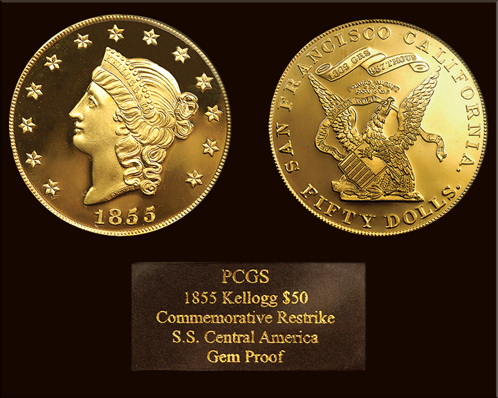 1855 Shipwreck Kellogg Gold Coin